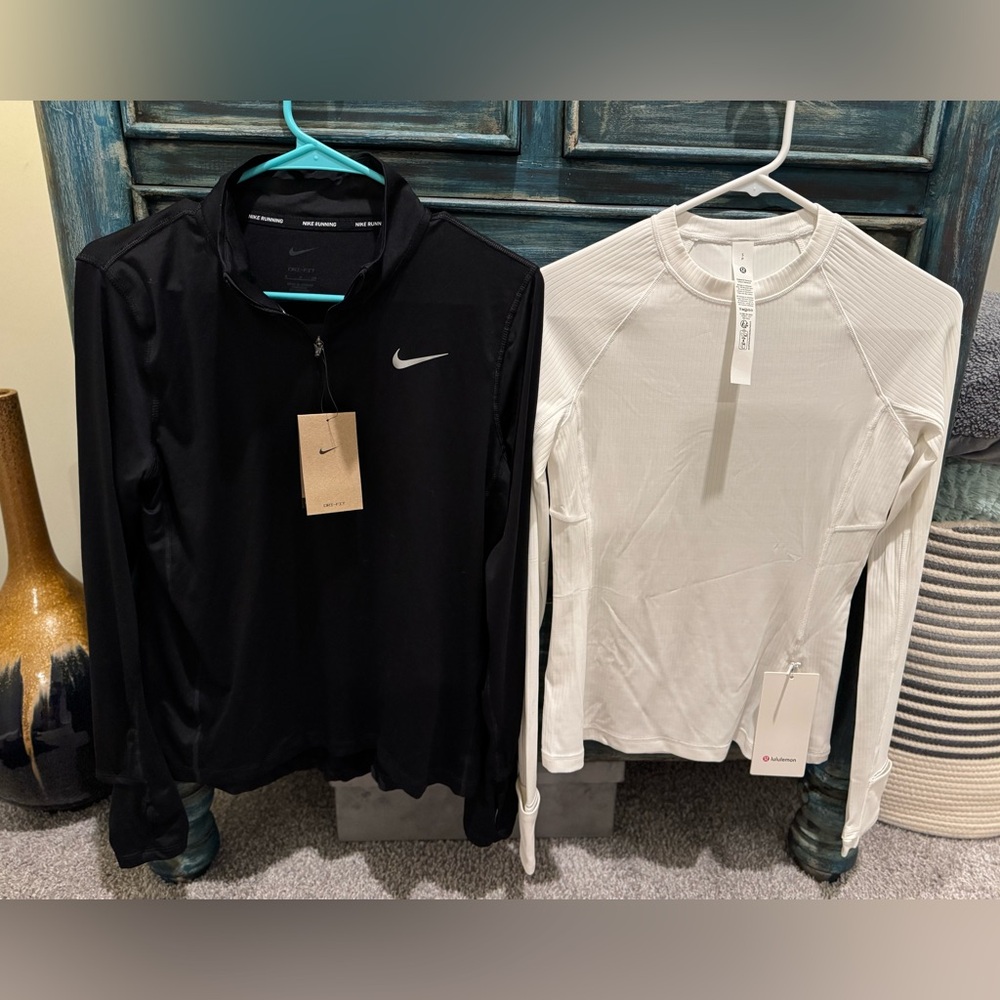 Nike & Lululemon size small workout pullovers